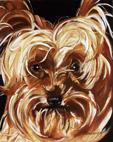 poodle  painting