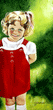little girl painting